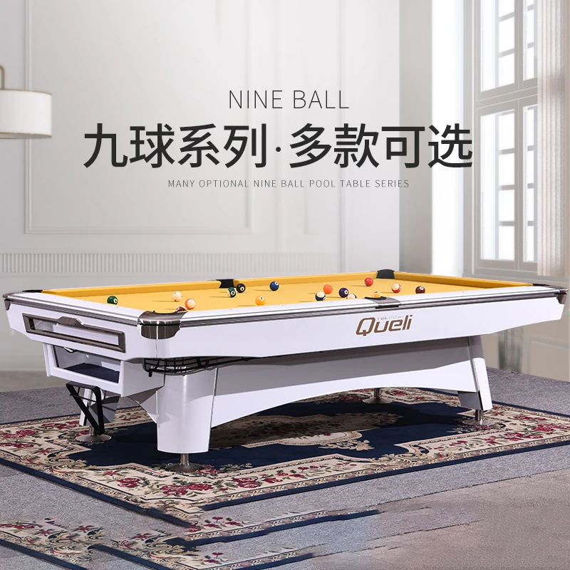 Billiards Table Home Standard Adult American Black Eight Case Commercial Nine Ball Table Tennis 2-in-1