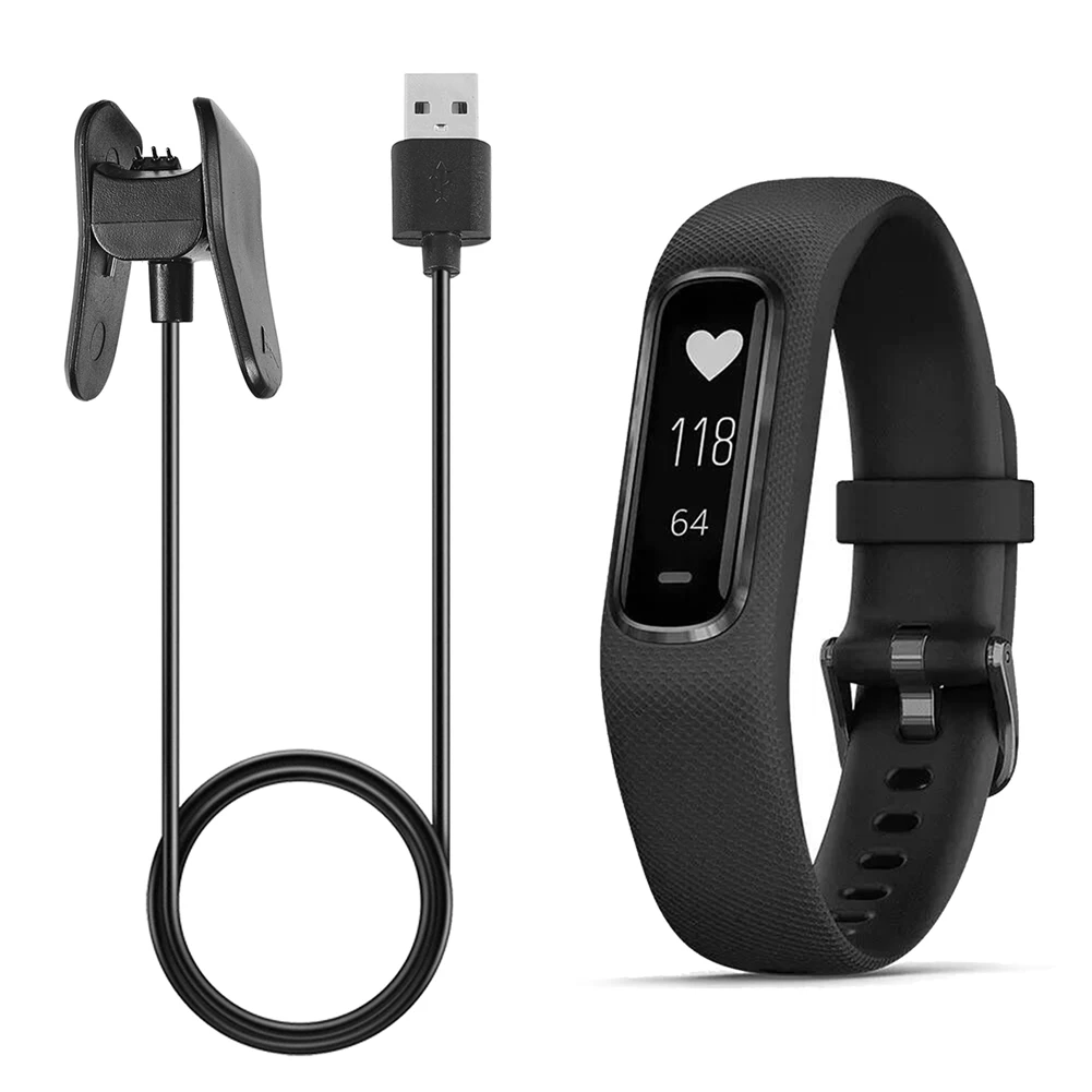 

1m USB Fast Charging Data Cable Power Cable Charger For Garmin Vivosmart 4 Watch Charging Cradle Clip Power Supply Data Cord