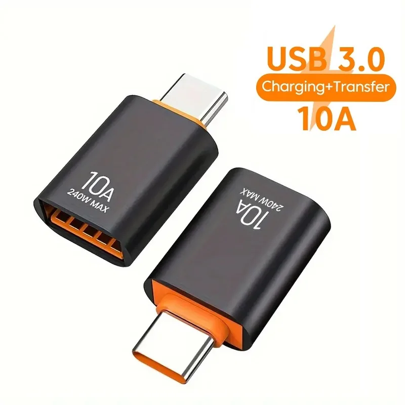 240W 10A Type C Male To USB Female Converter USB 3.0 Type c Male Fast Charging Adadpter USB C For Xiaomi Samsung Laptop PC