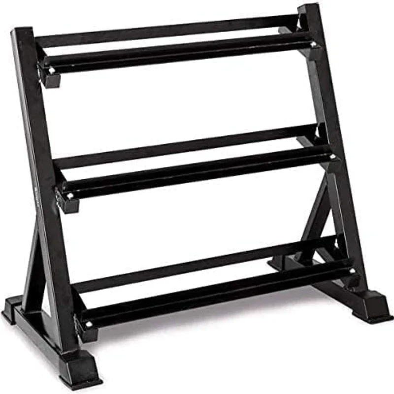 

Classic commercial gym equipment vertical 3 tier dumbbell rack