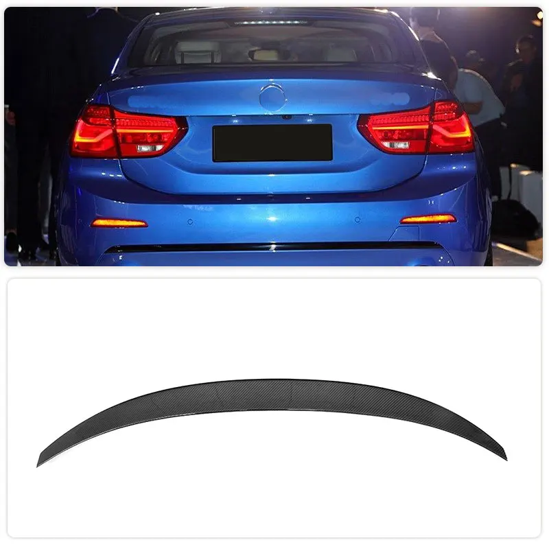 Car Rear Trunk Spoiler Wings Carbon Fiber for BMW 1 Series Base Sedan 2016 2017 Racing Rear Spoiler Boot Lid Wing Lip Body Kit