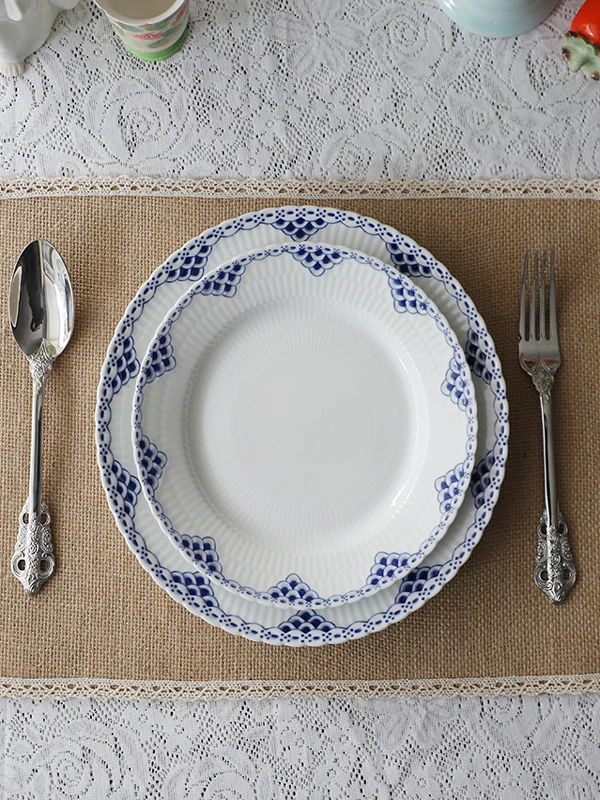 Blue Lace Round Pla… - image