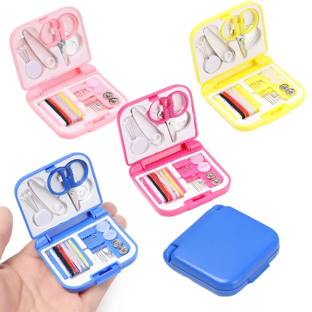 Portable Thimble Buttons DIY Tool Professional Storage Bags Mini Sewing Kit Organizer Needle Threads Box