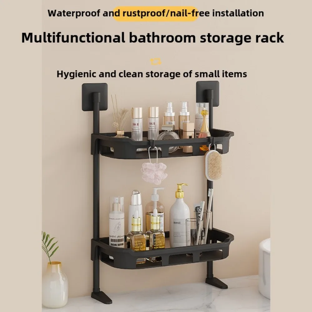 NEW 3-Tier Over The Toilet Rack Standing Plastic Storage Racks Food Storage and Organizing Shelves Vertical Plastic Toilet Stand