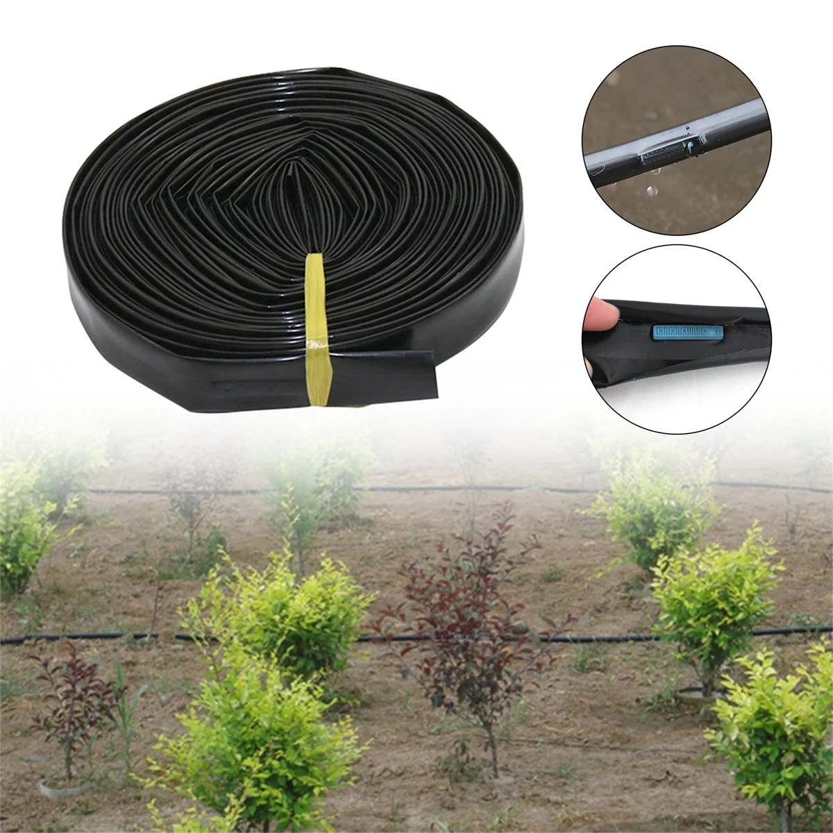 16mm Micro-Irrigation Drip Tape Space 10/15/20/30cm Home Yard Lawn Plant Main Water Conveyor Belt Spray Belt Water-Saving 20/50M