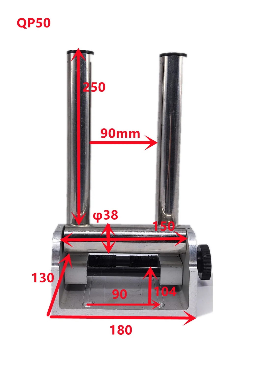 

Qipang Manufacture QP90 95 140MM Adjustable Stainless Steel Rail Roller Wheel Rollers Three-Frame Wire Guide For Rolling Drive