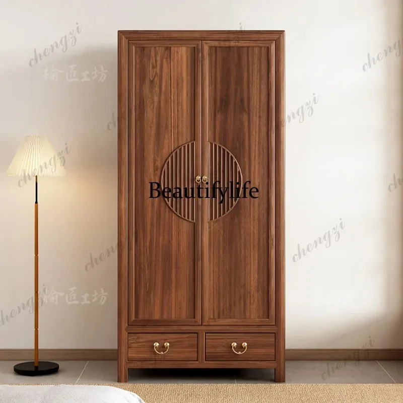 CC182 All log wardrobe Fragrant camphor wood All solid wood wardrobe Homestay self-built house Moisture-proof  wardrobe