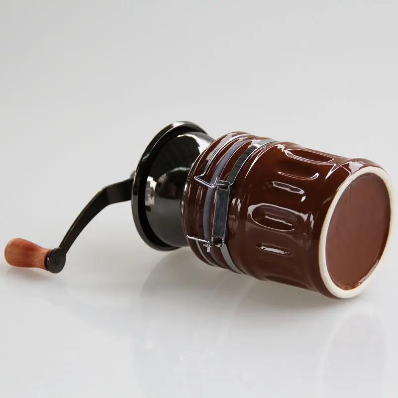 Portable Hand Coffee Grinder, Ceramic Burr Adjustable Manual Bean Mill for Home