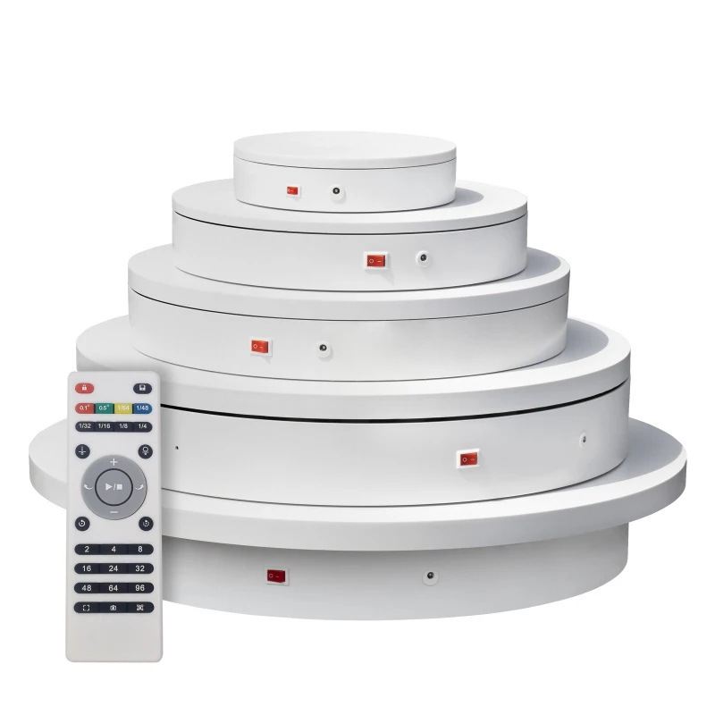 

Electric turntable shooting remote control rotating display stand, live photography panoramic automatic rotating display stand