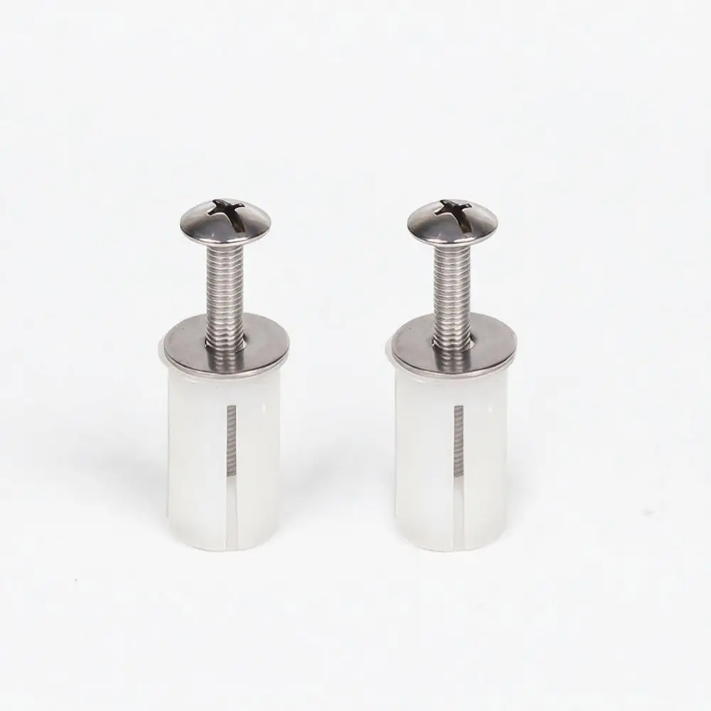 Universal Toilet Seat Hinge Attachment Bolts Metal Expansion Repair Hardware For Bathroom Lid Secure Fastening Unit