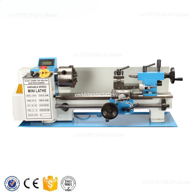 

hobby mini lathe 7x14 metal gear small bench lathe BHC0618 spindle bore 32mm 550W factory directly sell