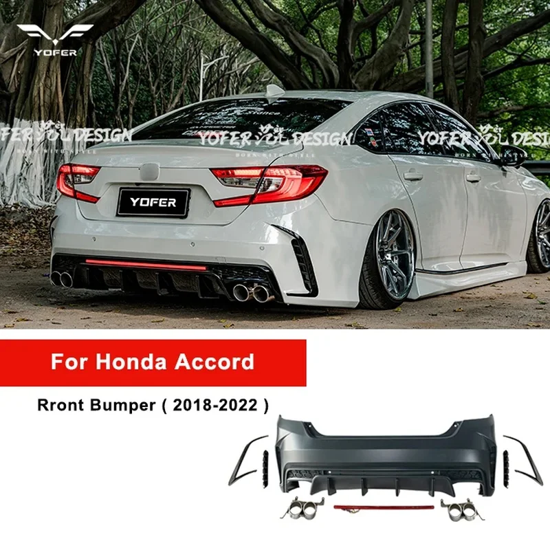 High Quality V4 Style Unpainted Modified Front Bumper Body Kit Car Accessories Fit 10th Gen