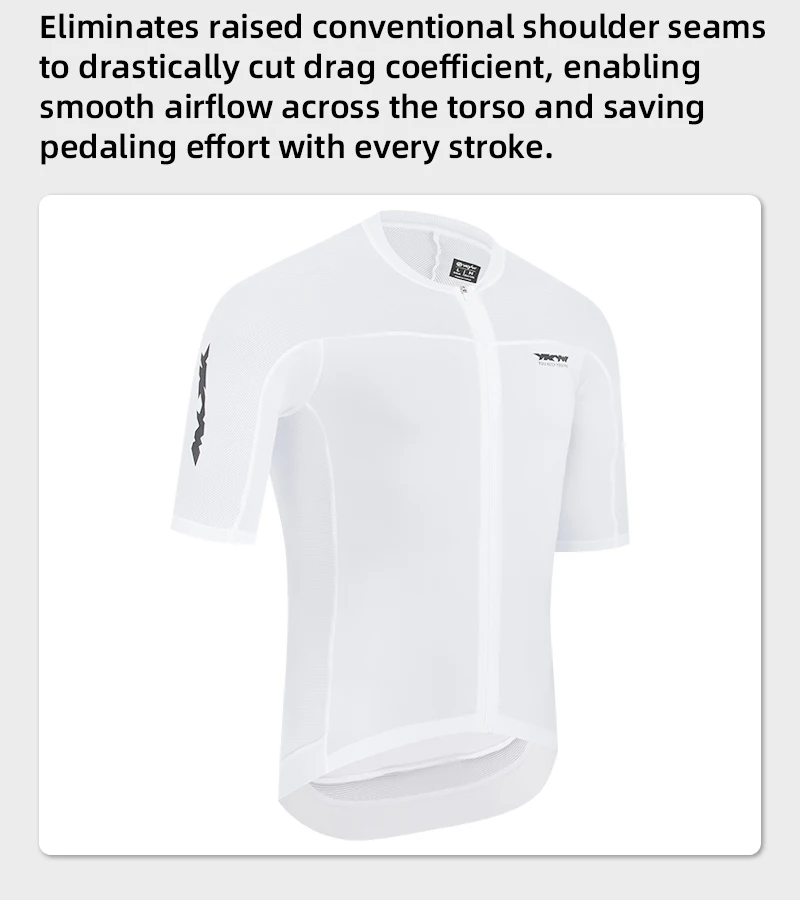 YKYWBIKE 2026 Pro Herren Kurzarm-Radtrikot Sommer Atmungsaktiv Schnelltrocknend UPF50+ Top MTB Rennrad Ciclismo Maillot – Detail 9