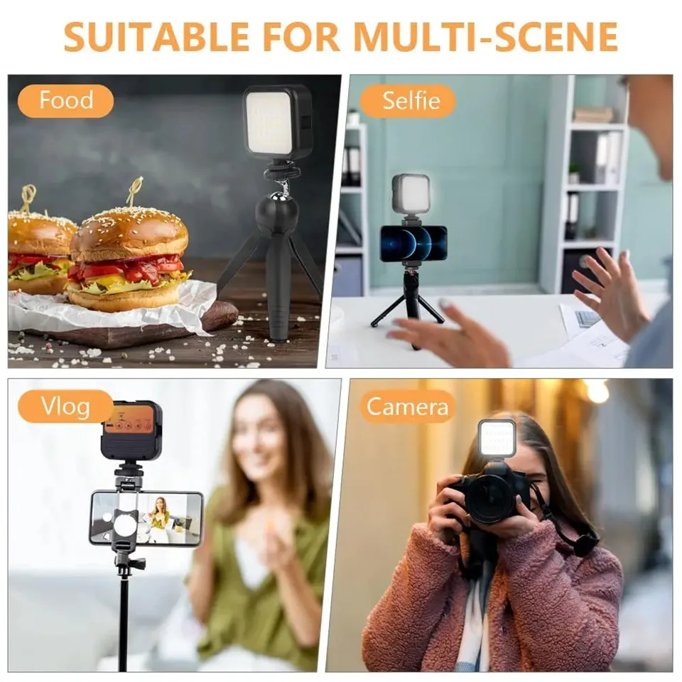 

Для камеры, смартфона, ноутбука GoPro, селфи, регулируемая RGB-лампа, карманный заполняющий светильник RGB, портативный светодиодный светильник, мини-заполняющий светильник для видео