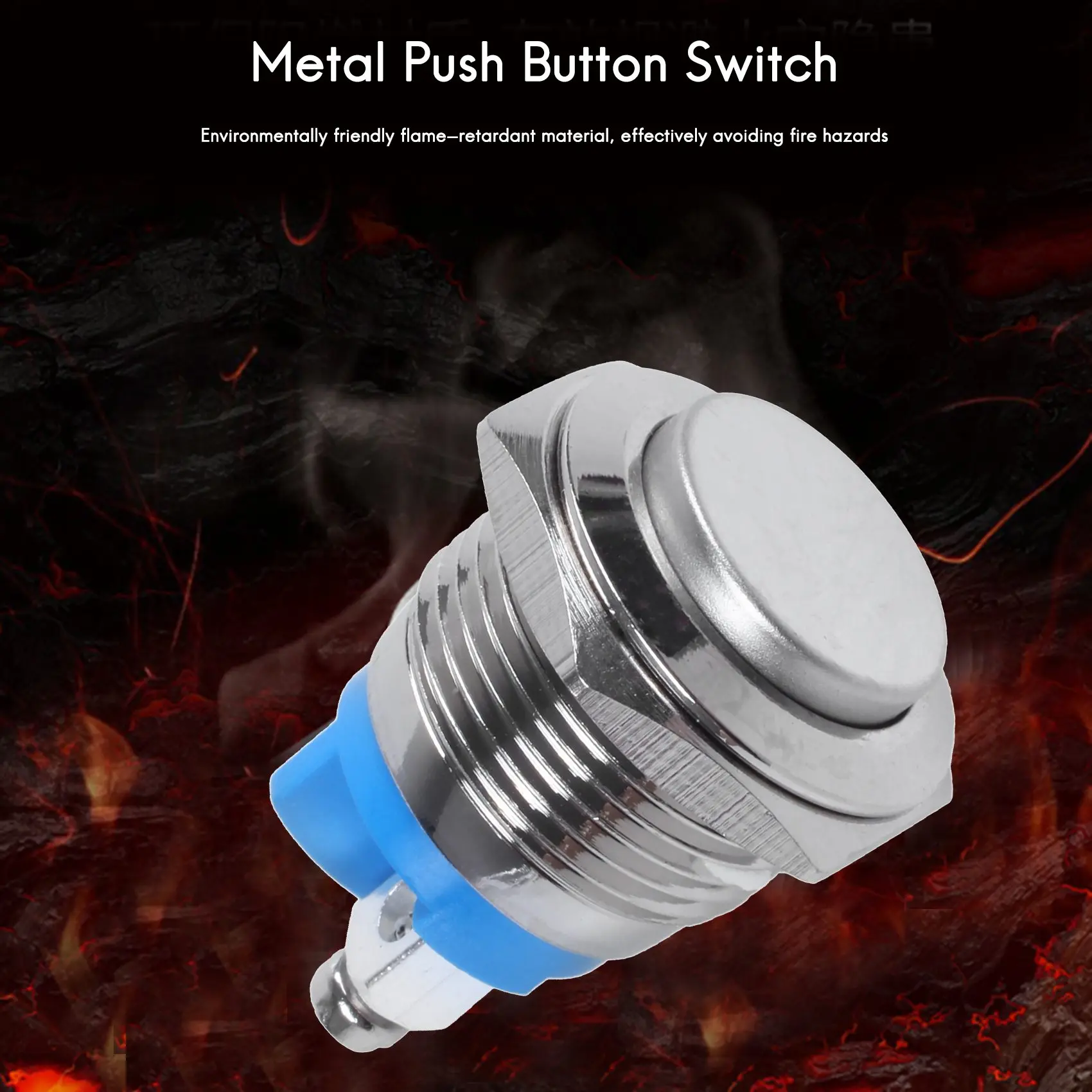 Activity 16mm High Round High Round Momentary Metal Push Button Switch