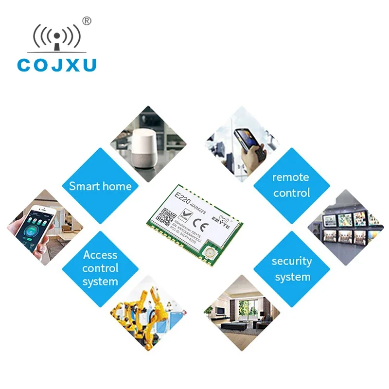 LLCC68 LoRa Wireless Module 433Mhz 470Mhz 22dBm 6km Long Range RF Receiver Transmitter PA+LNA IPEX Antenna E220-400M22S