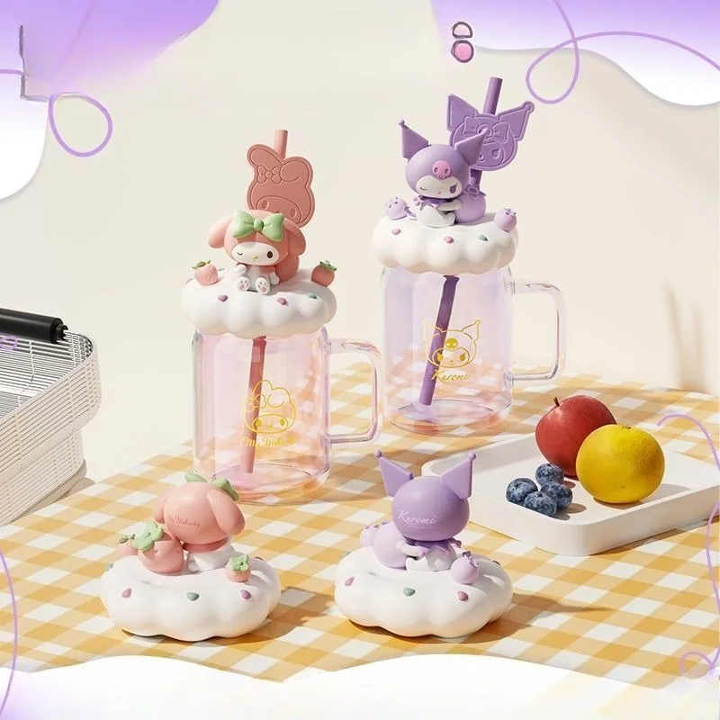 

Новая летняя соломенная кружка Sanrio Kuromi Kawaii My Melody: модная, портативная, легкая, высококачественная, в стиле аниме, для школы, подарки на день рождения и праздники