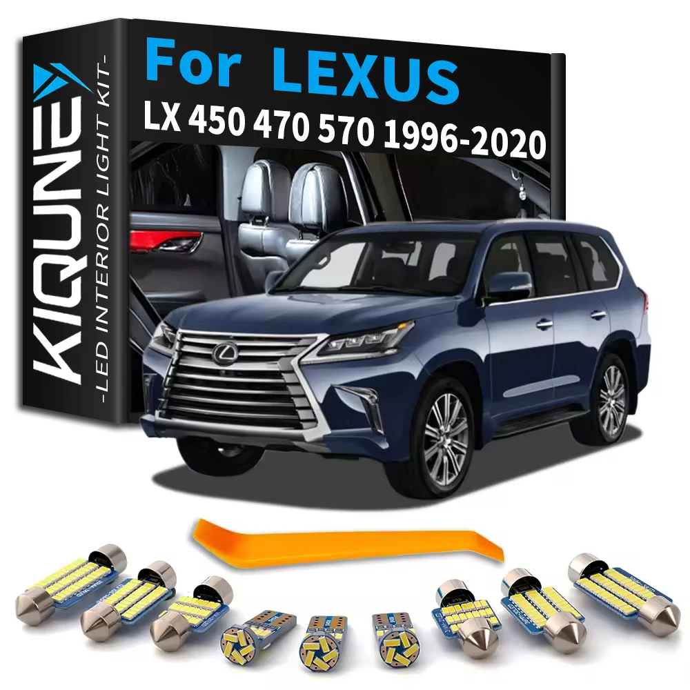 No Error Interior LED Light Kit For LEXUS LX 450 470 570 1996- 2008 2009 2010 2011 2012 2013 2014 2015 2016 2017 2018 2019 2020