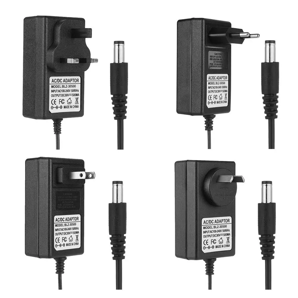 Base de carga de repuesto Universal 30V 500MA adaptador de Cable de cargador de aspiradora adaptador de corriente para atleta Bosch