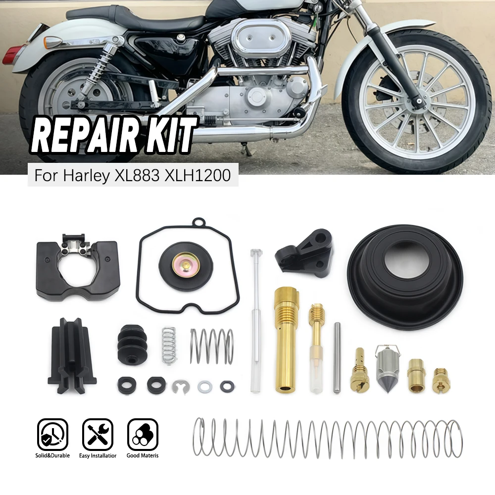27421-99C Carburetor Rebuild Carb Repair Kit Compatible with Harley Davidson Dyna Sportster 40mm XL883 XLH1200, Keihin HD CV40