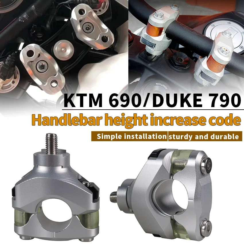 

Motorcycle 28mm Handlebar Risers Mounting Bar Adjustable Progressive Handlebar Damping For 690 Duke 790 Adv 1190 ADV 1290 Super