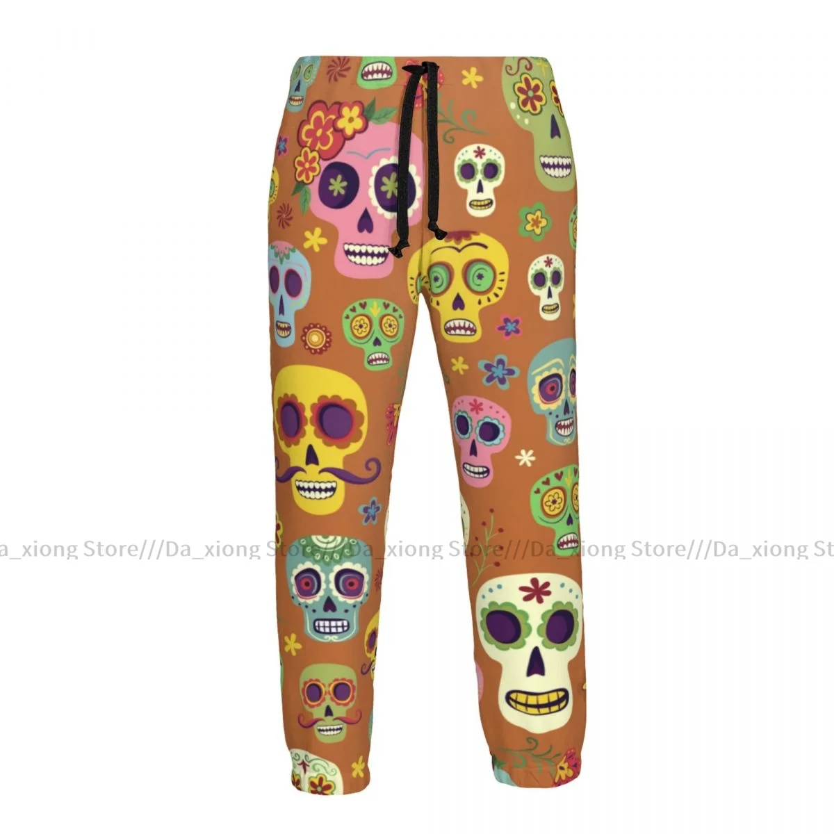 

Casual Jogger Pants Mexican Sugar Skulls The Day Of The Dead Men Fitness Gyms Pants Outdoor Sweatpants Pants Mens Trousers