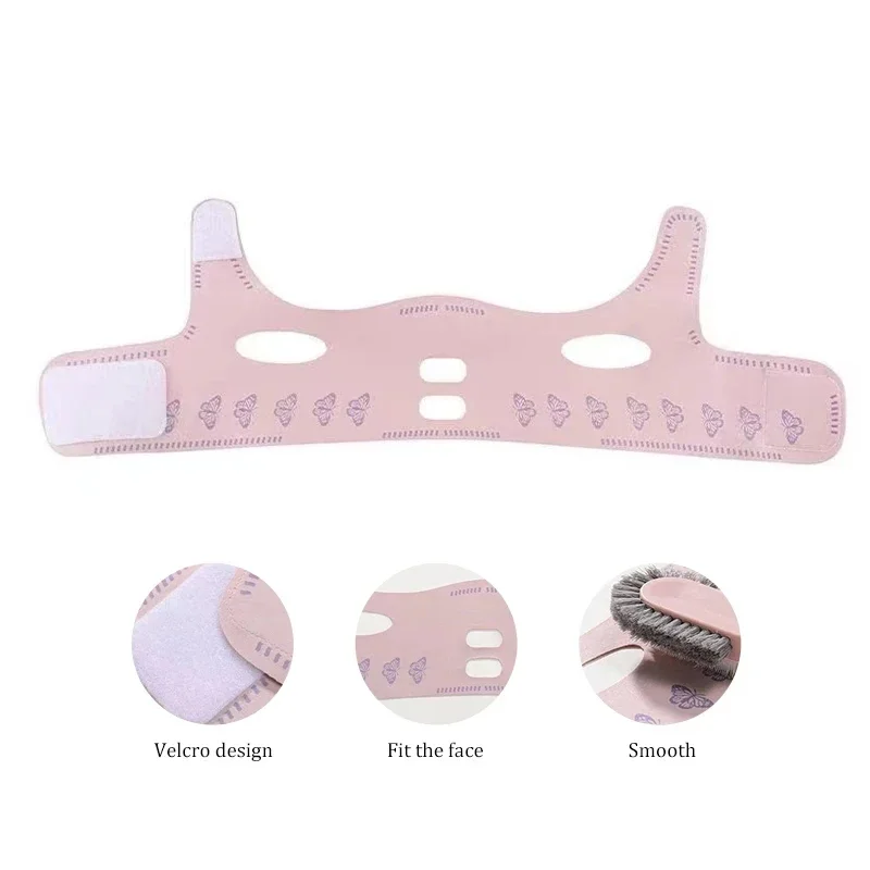 Elastic Face Slimming Bandage V Line Face Shaper Women Chin Cheek Lift Up Belt Facial Massager Strap Face Beauty Skin Care Tools