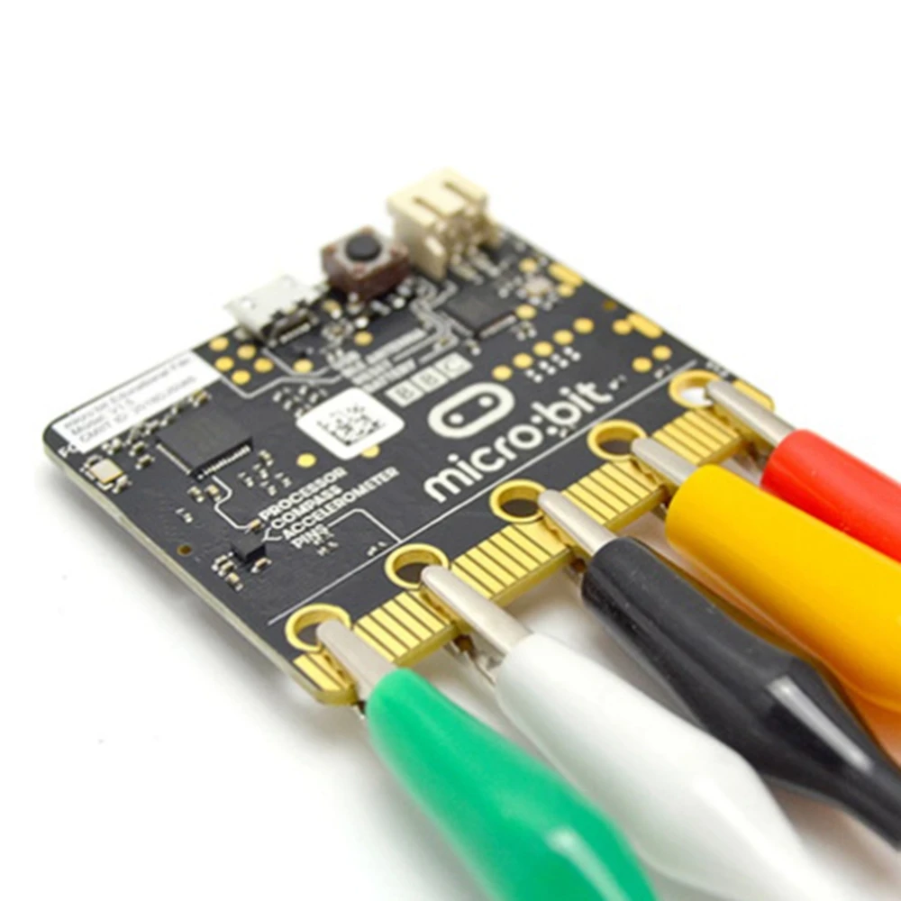 

New!!BBC Microbit Go Start Kit Micro:Bit BBC Development Board DIY Programmable Learning With Alligator Clips Test Lead Set