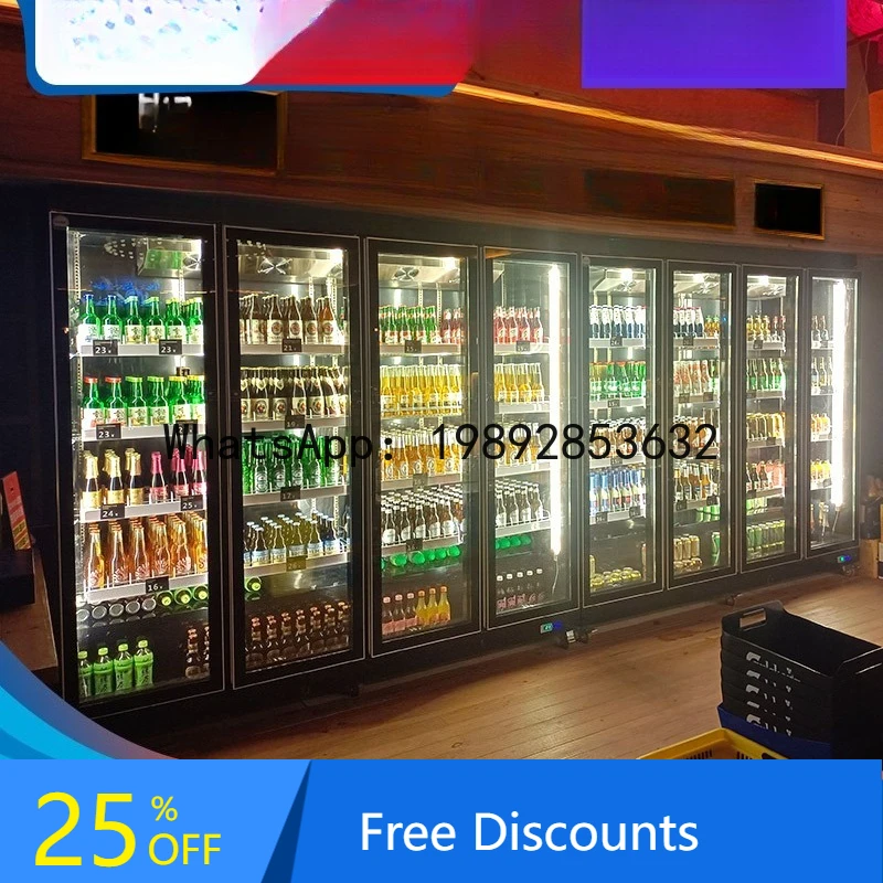 CZ Beverage Beer Cabinet Vertical Fresh Display Cabinet Refrigerator Commercial Refrigerated Cabinet