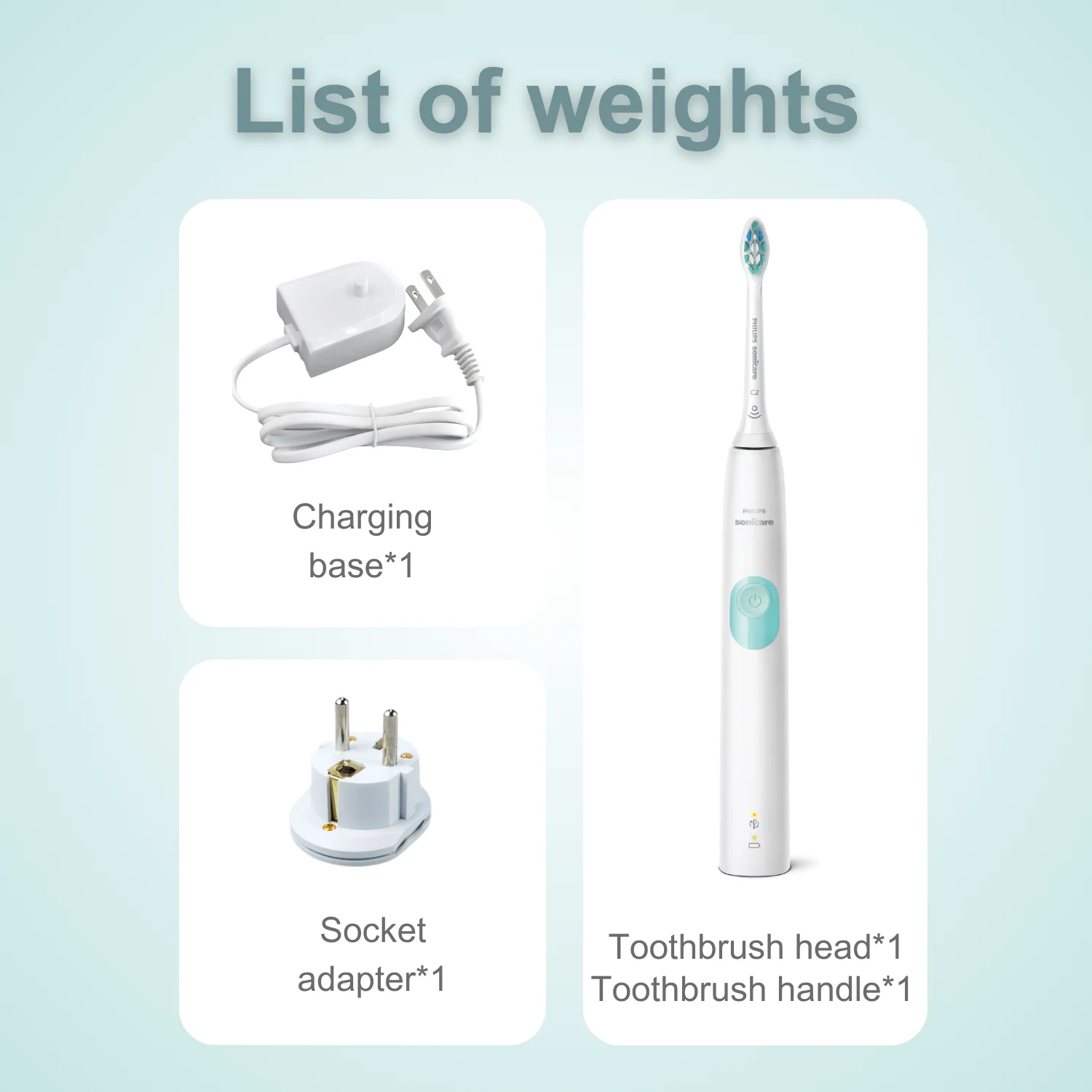 Philips Sonicare Electric Toothbrush Series 4100 HX6817, BrushSync Feature, Wet and Dry Use, 1 Toothbrush Head, Plaque Removal