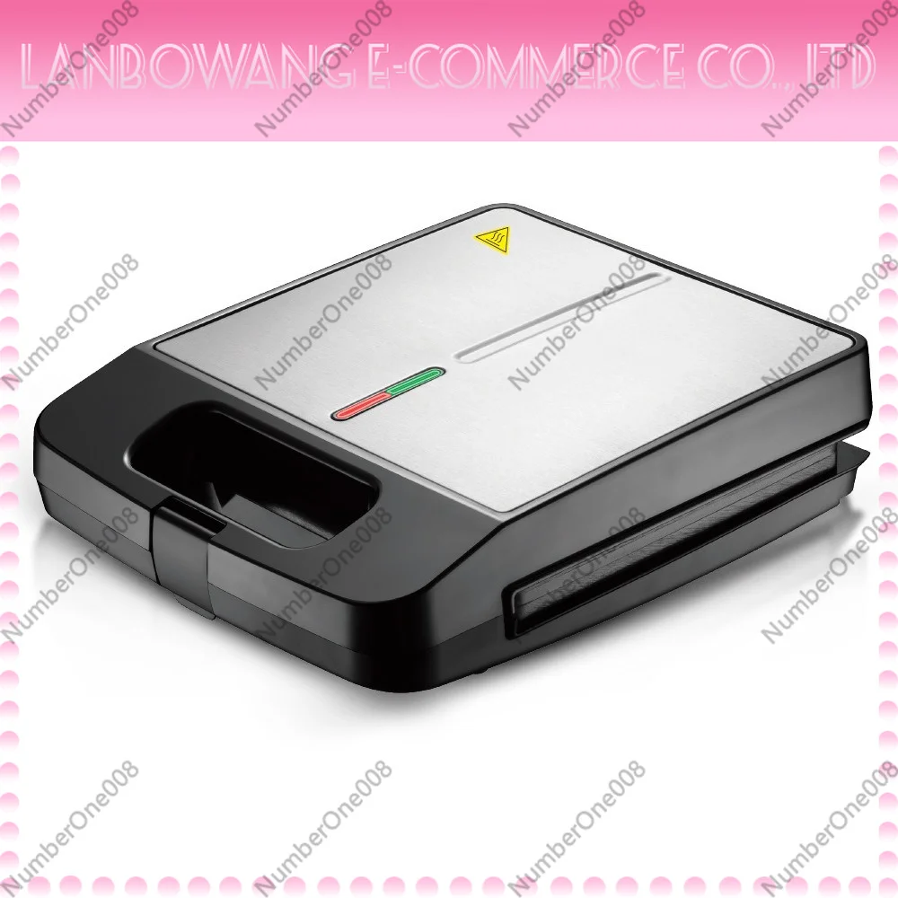 Double-Sided Heating Sandwich Maker 2-in-1 Waffle Maker Toast Maker Breakfast  with Non-Stick Coating EU Plug