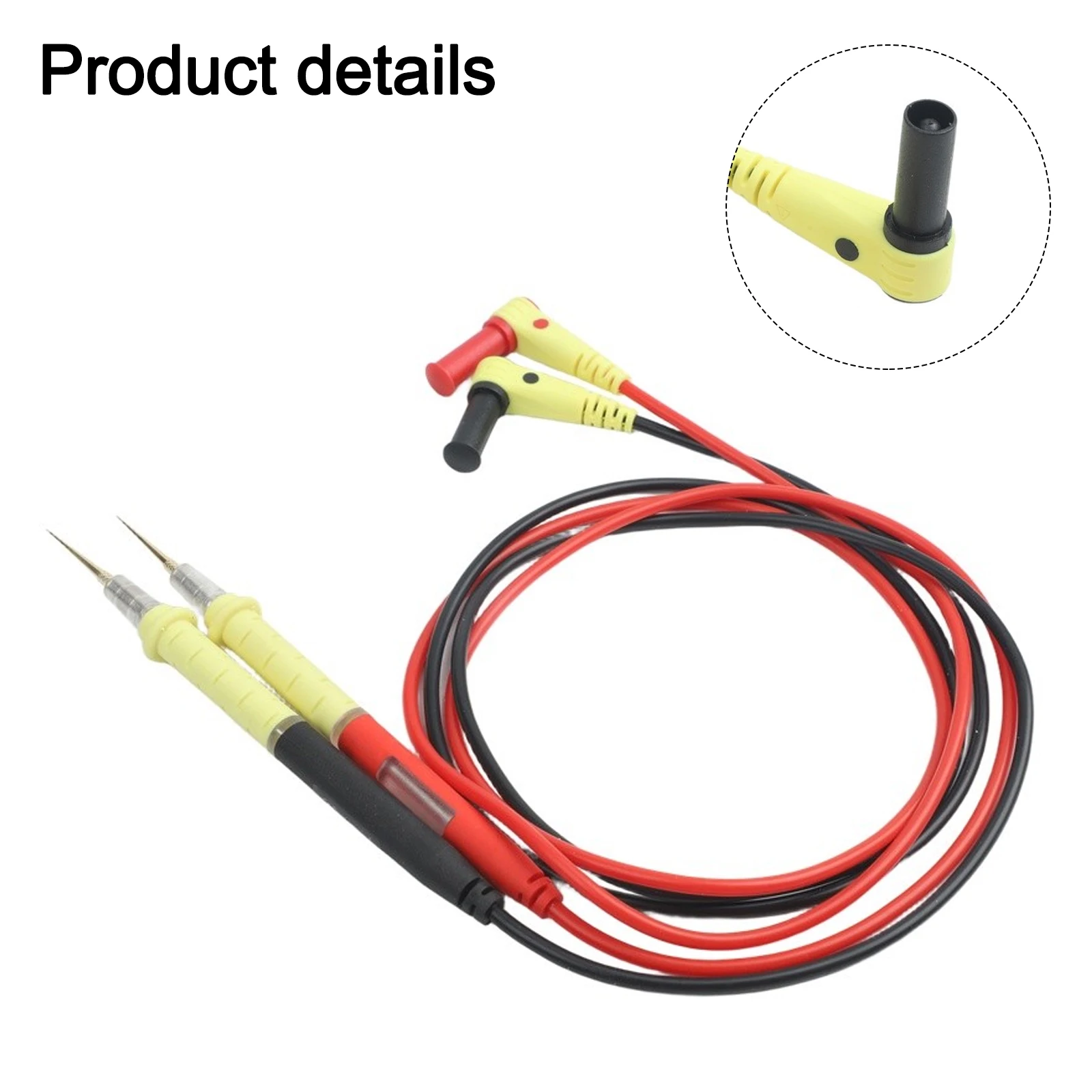 Silicone Cable Multimeter Probe Field Testing Gold-plated Copper Tips Test Probes Anti-freeze -50 C Long-lasting Cable