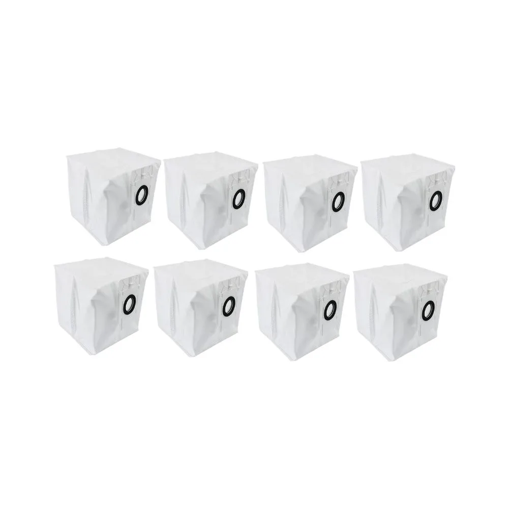8Pcs White Cloth Dust Bags Sealed Leak For PVCRDC 5002 WIFI Vacuum Cleaner Replacement Parts Accessories