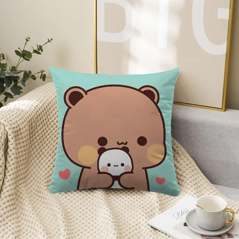 Anime Pillow Bubu Dudu Decorative Pillows for Sofa Pillowcase 40x40 Pilow Cases Cushion Cover 45x45 Fall Decor Car Decoration