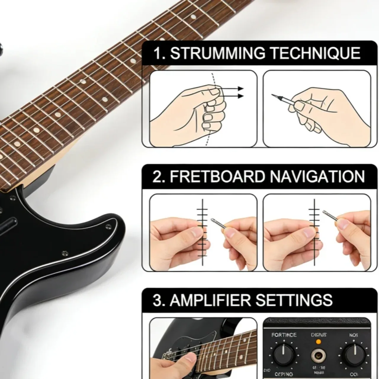 Gold Sparkle P90 Pickup Gold Tuners Mahogany Body LPGUI Electric Guitar HH Pickup Cutaway Body Rosewood Fingerboard view 3