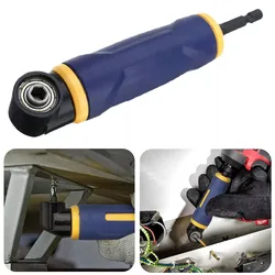 90 Degree Right Angle Extension Screwdrive Multi Purpose Metal Right Angle Drill Adapter Blue Electric Tool