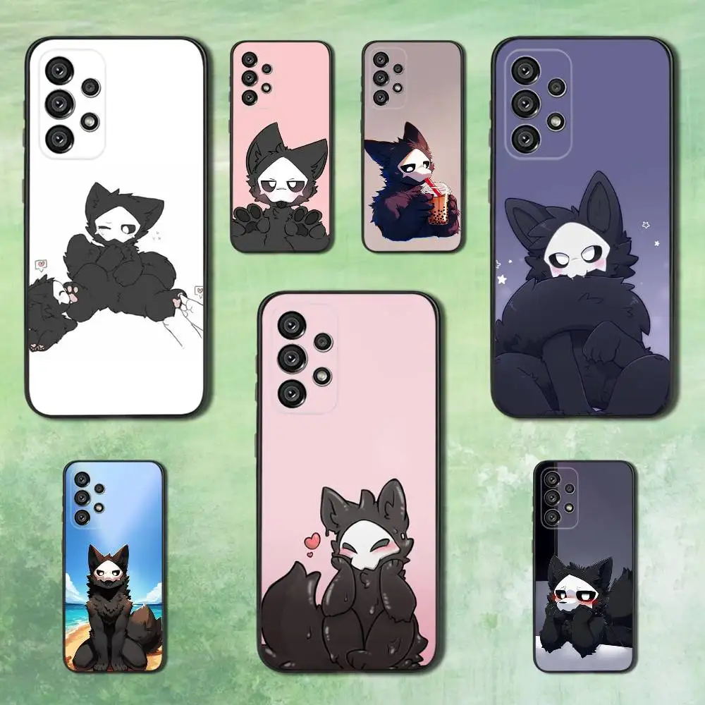 

Furry Art P-Puro C-Changed For Samsung Galaxy A53,31,52,72,41,Note,J7,8,9,5G,22,73,32,71, Soft Black Silicone Case