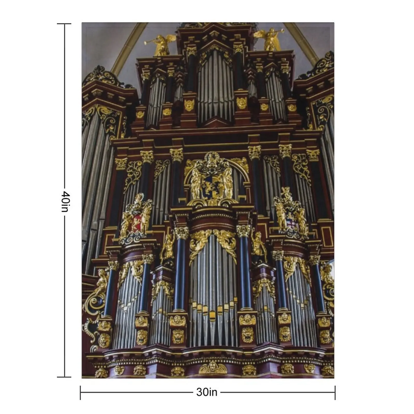 Rose wood England bath abbey pipe organ Throw Blanket Soft Beds Decorative Throw Flannel Fabric blankets ands Heavy Blankets