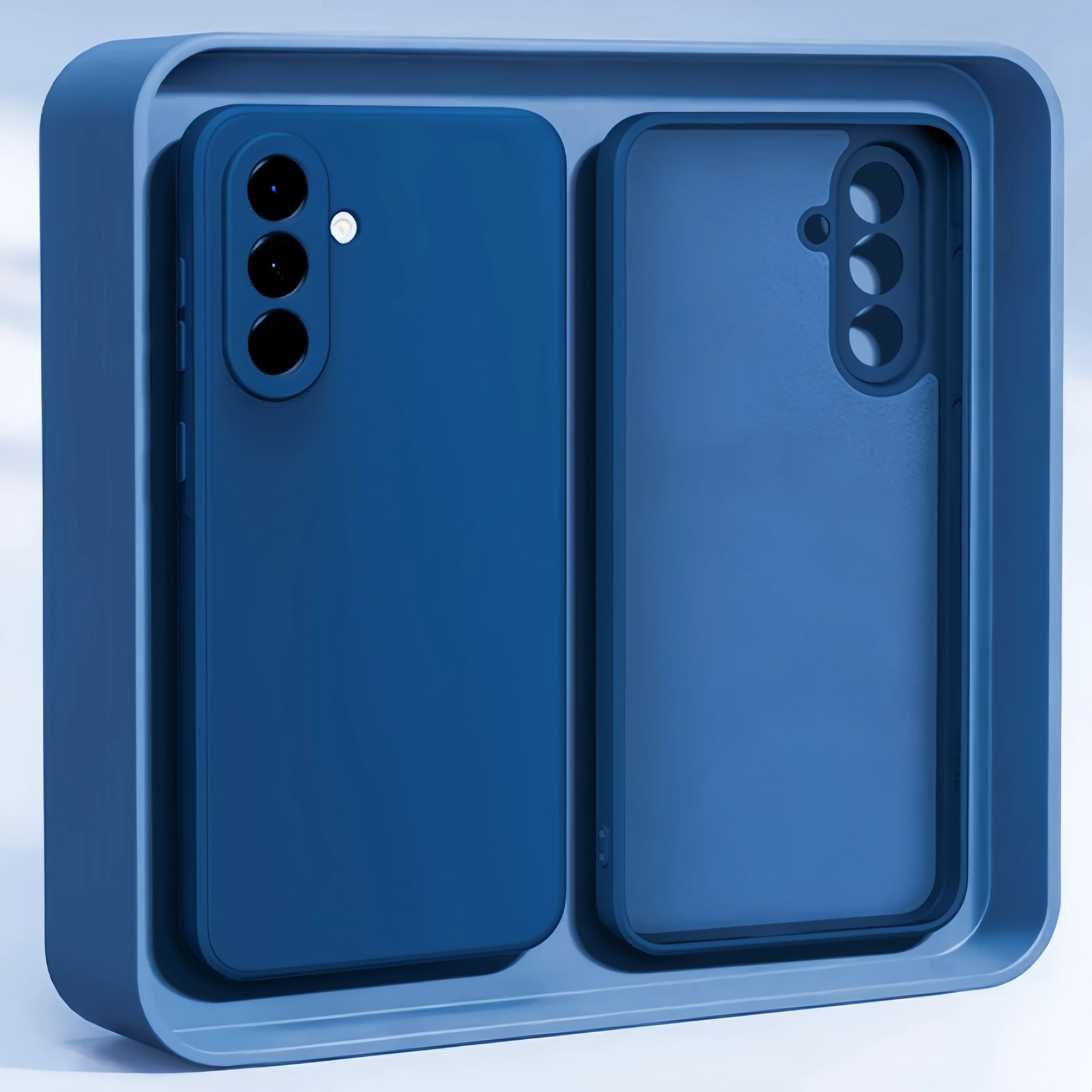 Modische Einfarbige Stoßfeste Schutzhülle aus Flüssigsilikon für Samsung Galaxy A17/A07/A06/A05S/A05/A56/A55/A54/A5 – Detail 7