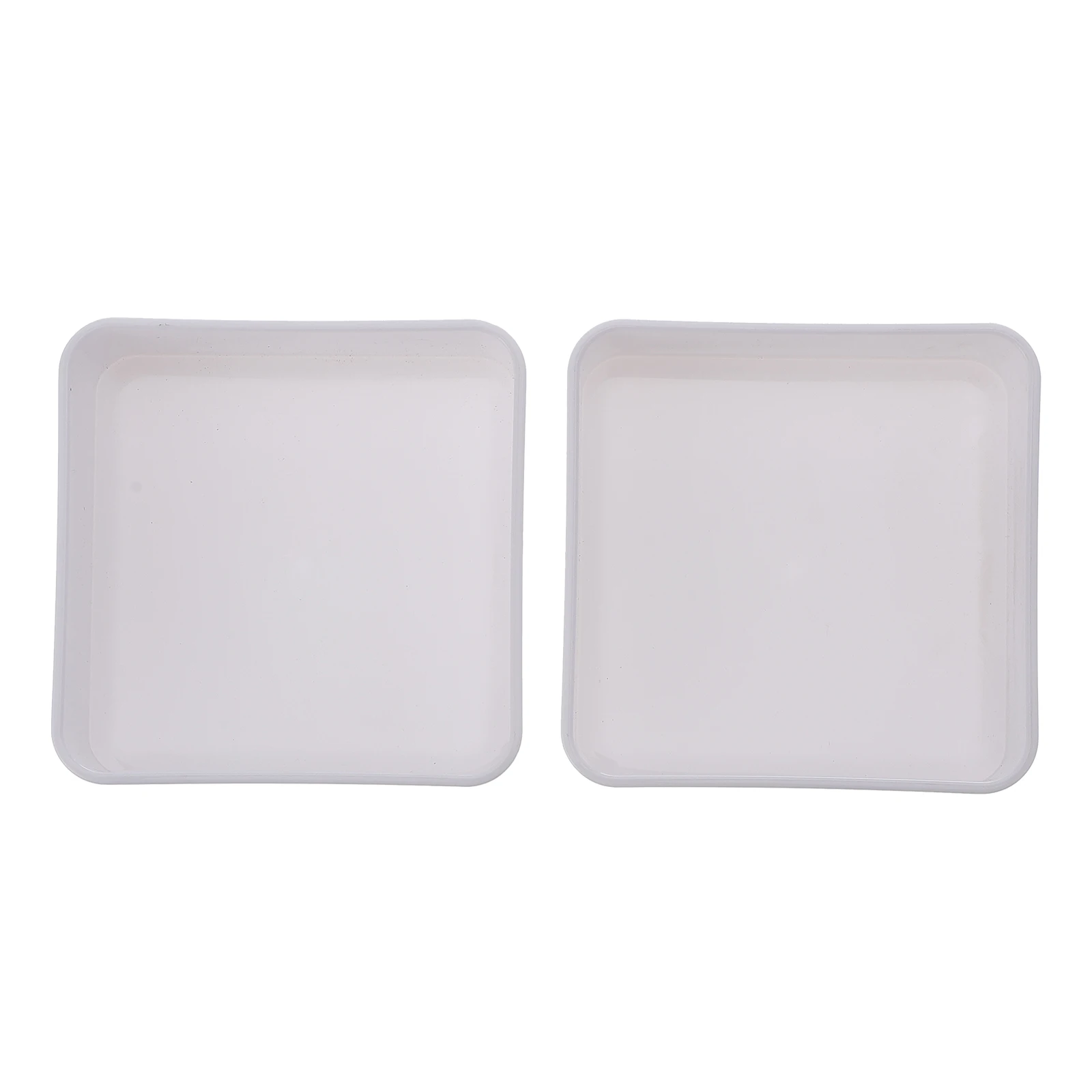 

2 Pcs High Quality Fruit Plate Plastic Kitchen Bedroom Fruit Dessert Storage Dry Storage Tray Tray