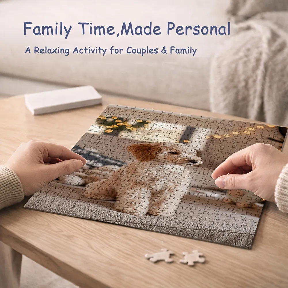 35/300/500/1000pcs Personalized Custom Photo Puzzle Wedding Photos Diy Toy for Kids Anniversary Festival Best Gift