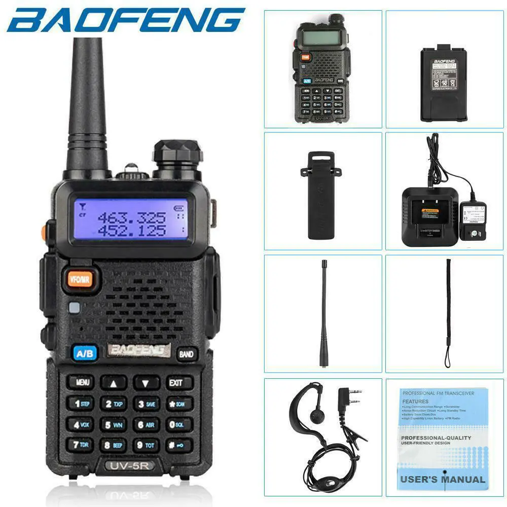 1pcs Baofeng Dual Band 8 watt walkie talkie UV-5R