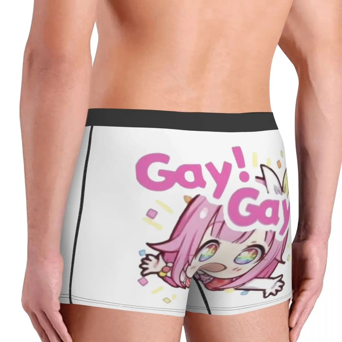 Custom Gay Gay Otori Emu Anime Cartoon Underwear Men Sexy Print Customized Boxer Shorts Panties