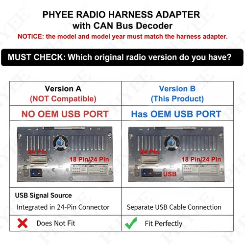 Imagen 2 del producto Decodificador de arnés CAN Bus, adaptador Android SWC 18/24 pines P&P de 16 pines (sin cable USB), para Hyundai Tucson Santa Fe Kia Sportage Ceed