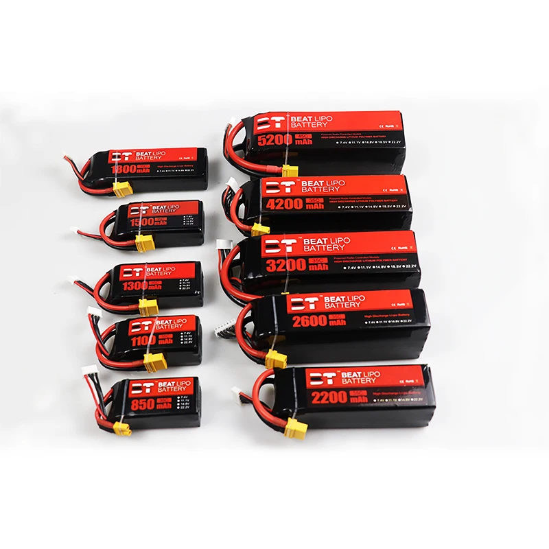 7.4v 11.1v 14.8v 22.2V LiPo Battery For RC Quadcopter Helicopter Drone Cars Boats Spare Parts 2S 3S 4S 6S Rechargeable Battery