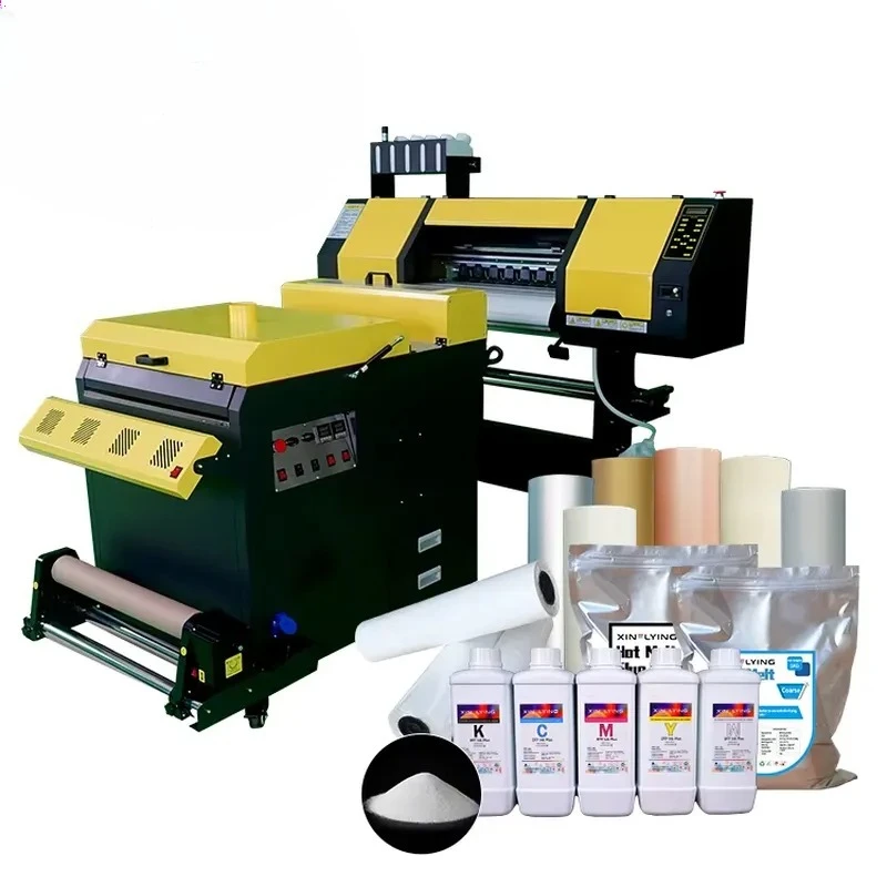 XinFlying One-stop DTF Printer A1 with Two XP600 Heads for Fast Direct to Garment Printing 60cm Heat Transfer Print Machine view 2