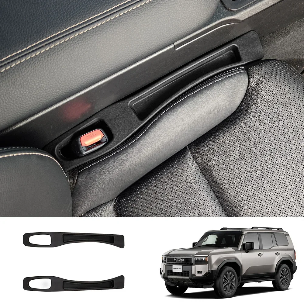 For Toyota Land Cruiser 250 Prado LC250 2024 2025 Car Interior Seat Gap Filler Strips Leak Proof Seat Crevice Storage Organizer