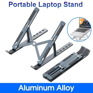 Dudukan Laptop Lipat Braket Notebook Portabel Dapat Disesuaikan Dudukan Paduan Aluminium Dasar Penyangga untuk Aksesori PC Laptop Macbook 10 basis penjualan terbaik tracta - №