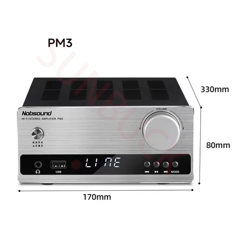 sunbuck PM3 Bluetooth Digital HiFi Amplifier 2.0 Channel Home 50W High Power Mini Mini Amplifier Audio