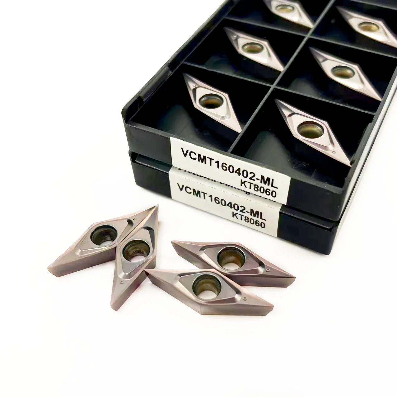 Material endurecido de alta calidad, acero inoxidable endurecido, VCMT160402, VCMT160401, VCMT160404, KT8060